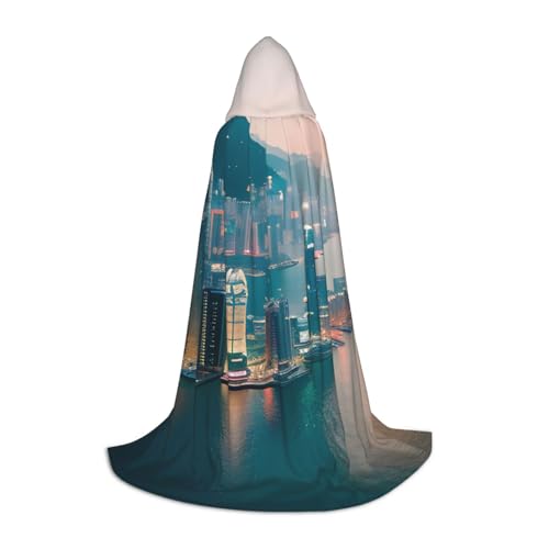 Aubnva Unisex Kapuzenumhang mit Hongkong-Aufdruck, für Halloween, Cosplay, Karneval, bequem, stilvoll Aubnva Unisex Kapuzenumhang mit Hongkong-Aufdruck, für Halloween, Cosplay, Karneval, bequem, stilvoll von Aubnva