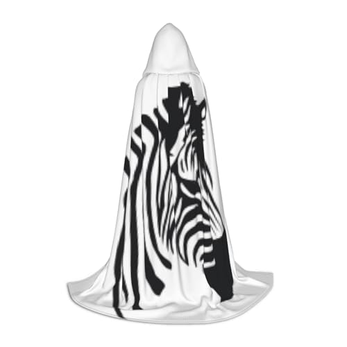 Aubnva Unisex Kapuzenumhang mit Zebramuster, verschiedene Designs, Halloween, Cosplay, Karneval, bequem, stilvoll von Aubnva