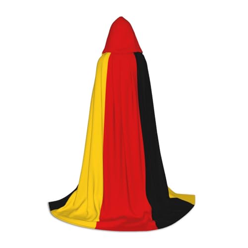 Aubnva Unisex Kapuzenumhang mit deutscher Flagge, verschiedene Designs, Halloween, Cosplay, Karneval, bequem, stilvoll von Aubnva