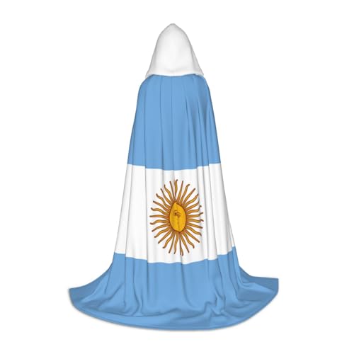 Umhang mit argentinischer Flagge, Unisex, mit Kapuze, verschiedene Designs, Halloween, Cosplay, Karneval, bequem, stilvoll von Aubnva