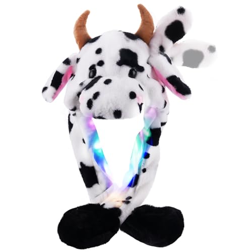 Audaisyly Lustiger Plüsch-Hasenhut mit Ohren, bewegliche Hüte für Damen, Mädchen, Cosplay, Party, Urlaub Audaisyly Lustiger Plüsch-Hasenhut mit Ohren, bewegliche Hüte für Damen, Mädchen, Cosplay, Party, Urlaub von Audaisyly