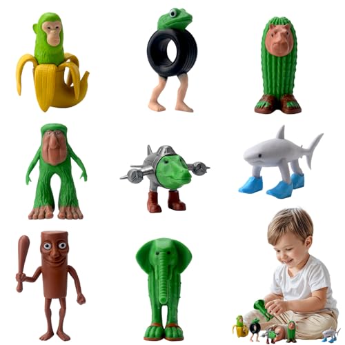 Audasi 8 PCS Tung Tung Tung Sahur Figuren, Italienische Brainrot Action Figuren Set Lustige Sammelfiguren Tralalero Tralala Schreibtisch Spielzeug Kreativ Hai AFFE und mehr Spielzeug Audasi 8 PCS Tung Tung Tung Sahur Figuren, Italienische Brainrot Action Figuren Set Lustige Sammelfiguren Tralalero Tralala Schreibtisch Spielzeug Kreativ Hai AFFE und mehr Spielzeug von Audasi