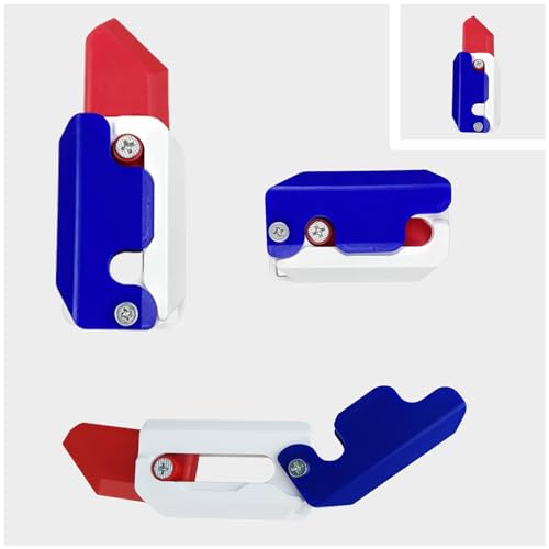 Audasi Rettich Knife Toy, 3D Printing Fidget Knife Toy, Sensory Toys Stress Relief Toy, 3D Printed Gravity Knife Fidget Toy, Autismus Spielzeug, Pop it Fake Messer, Fidget Sensory Toys von Audasi