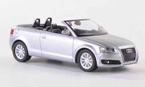 Audi A3 Cabriolet (8P), silber , 2008, Modellauto, Fertigmodell, Herpa 1:87 von Audi