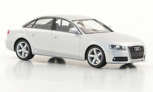 Audi A4, silber, Modellauto, Fertigmodell, Herpa 1:87 von Audi