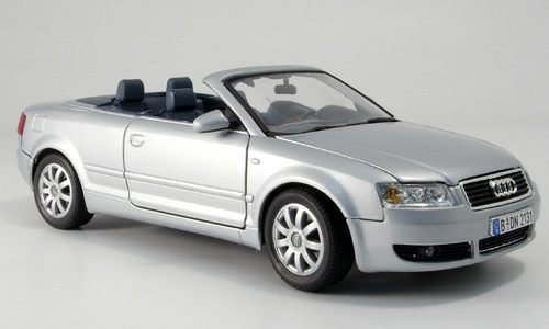 Audi A4 Cabriolet, silber , Modellauto, Fertigmodell, Motormax 1:18 von Audi
