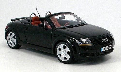 Audi TT , Roadster, schwarz, 1999, Modellauto, Fertigmodell, Maisto 1:18 von Audi