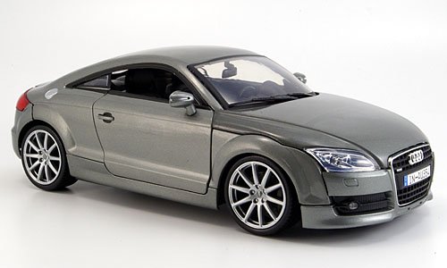 Audi TT Coupe, metallic-grau, 2007, Modellauto, Fertigmodell, Motormax 1:18 von Audi