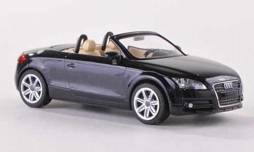 Audi TT Roadster (8J), metallic-schwarz, 2007, Modellauto, Fertigmodell, I-Wiking 1:87 von Audi