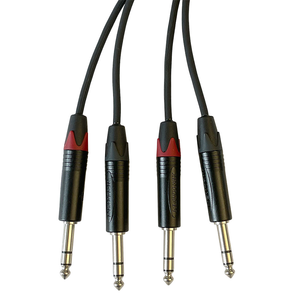AudioTeknik Dual TRS > TRS 1,5m Audiokabel von AudioTeknik