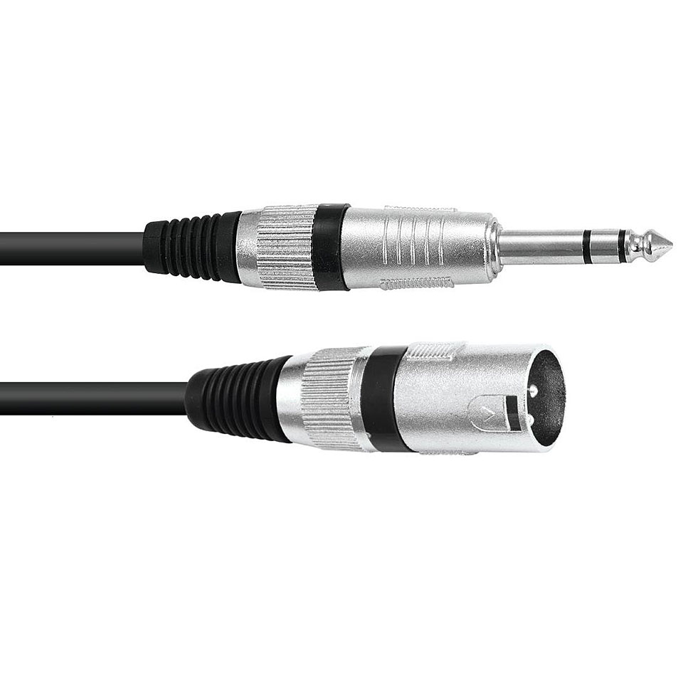 Omnitronic Adaptercable XLR(M)/Jack stereo 5m bk Audiokabel Omnitronic Adaptercable XLR(M)/Jack stereo 5m bk Audiokabel von Omnitronic
