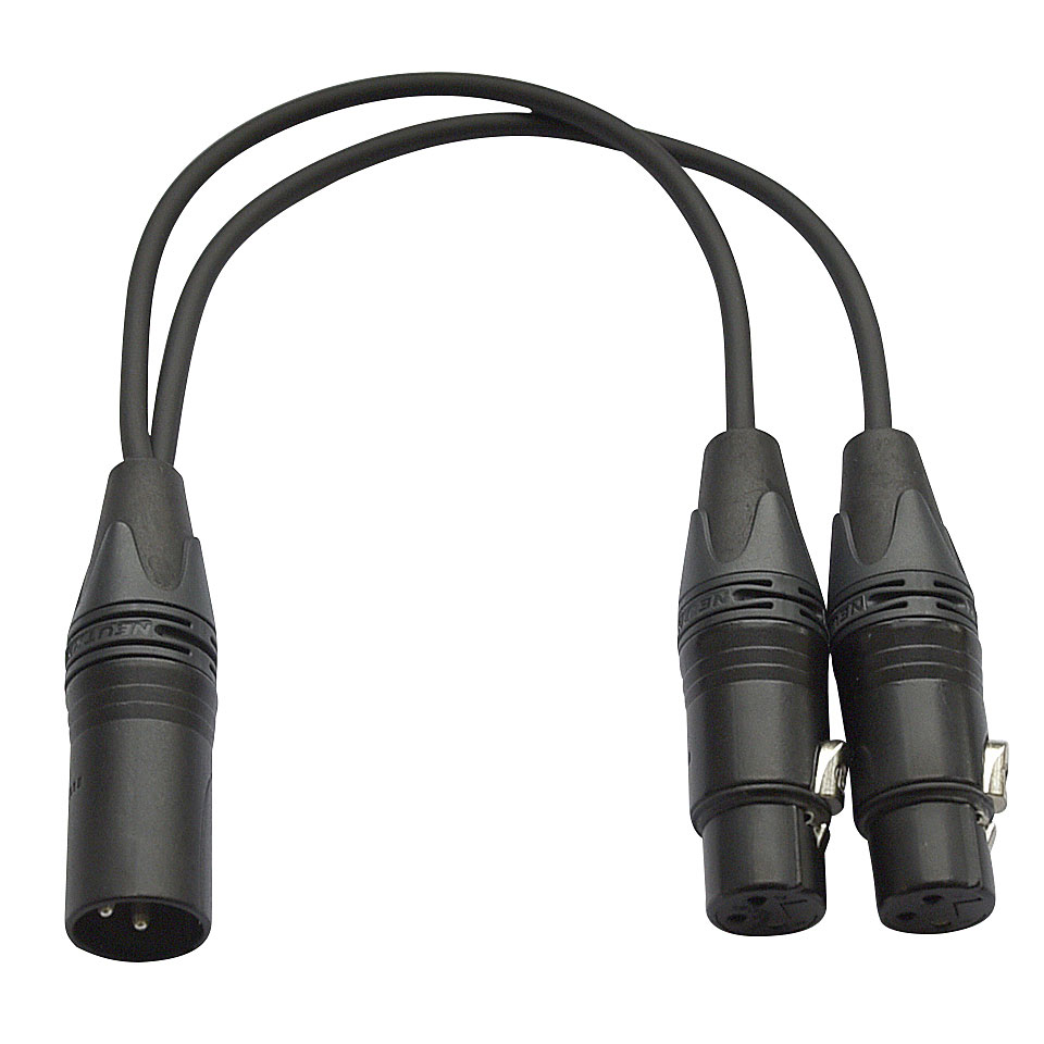 AudioTeknik YMFF 0,2m black Y-Kabel AudioTeknik YMFF 0,2m black Y-Kabel von AudioTeknik