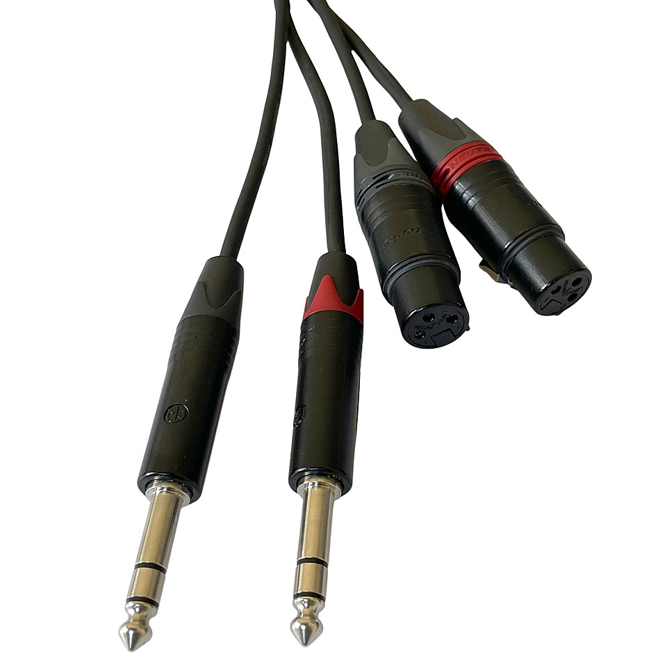 AudioTeknik Dual XLRf > TRS > 2m Audiokabel von AudioTeknik