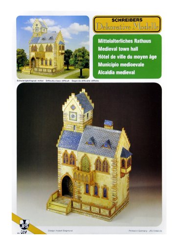 Aue-Verlag 17 x 25 x 38 cm Mittelalter Rathaus Modellbausatz von Aue-Verlag