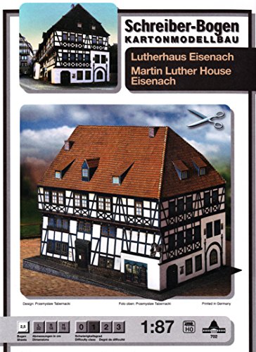 Aue-Verlag 22 x 16 x 16 cm Martin Luther House Eisenach Model Kit von HMV HAMBURGER MODELLBAUBOGEN VERLAG