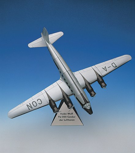 Aue-Verlag 23 x 31 cm Focke Wulf Fw 200 Condor Modellbausatz von Aue-Verlag