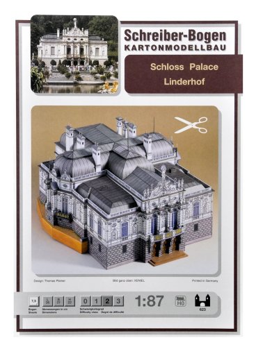 Aue-Verlag 36 x 31 x 22 cm Modellbausatz Linderhof Palast von Aue-Verlag