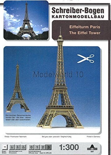 Aue-Verlag 40 x 40 x 106 cm Modellbausatz Eiffelturm von Aue-Verlag