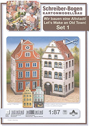 Aue-Verlag 9 x 9 x 18 cm Modellbausatz Old Town Set 1" von Aue-Verlag