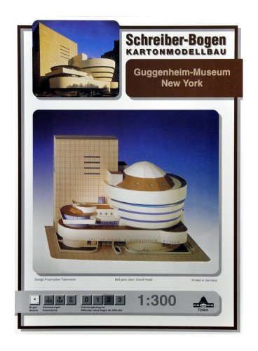 Aue-Verlag Modellbausatz Guggenheim Museum New York, 24 x 16 x 14 cm von Aue-Verlag
