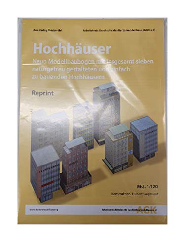 Aue Verlag Papier Modellbaubogen Hochhäuser 1:120 TT von Aue Verlag