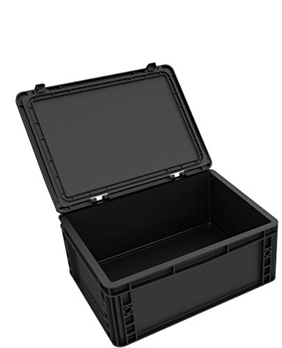 Auer Packaging DDEB165ESD Eurobehälter/Euro Box mit Scharnierdeckel ESD ED 43/17 HG von Auer Packaging