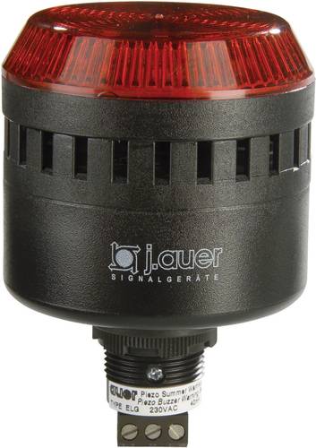 Auer Signalgeräte Kombi-Signalgeber LED ELG Rot Dauerlicht, Blinklicht 24 V/DC, 24 V/AC von AUER SIGNALGERÄTE