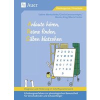 Diagnose und Förderung im Schriftspracherwerb, Anlaute hören, Reime finden, Silben klatschen von Auer Verlag in der AAP Lehrerwelt GmbH