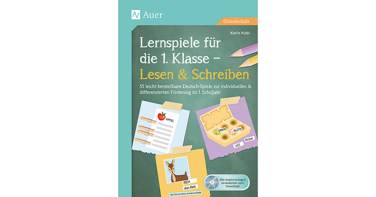 Buch - Lernspiele die 1. Klasse - Lesen & Schreiben, m. 1 CD-ROM Kinder Buch - Lernspiele die 1. Klasse - Lesen & Schreiben, m. 1 CD-ROM Kinder von Auer Verlag