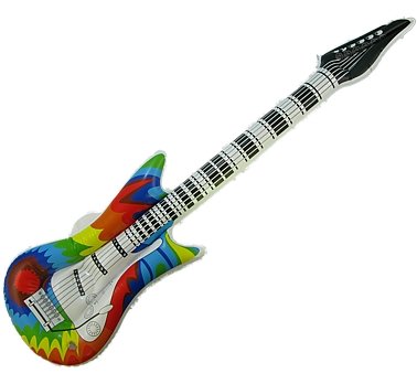 Aufblasbare Gitarre 107cm Hula Luftgitarre Dekoration von Aufblasbare Dekoration