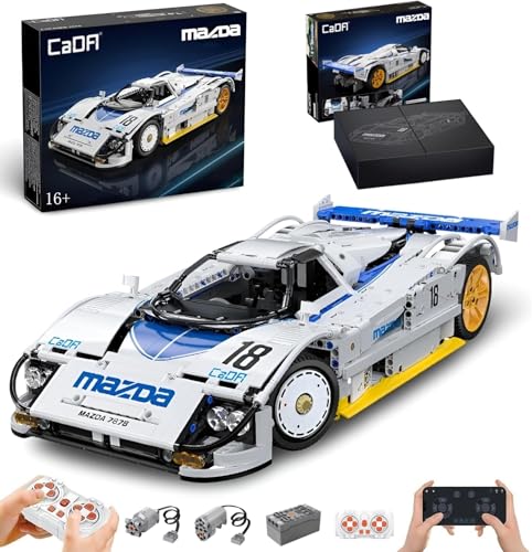 CADA C63007W für Mazda 787B Le Mans Rennauto, Mit Motoren Set CADA C63007W für Mazda 787B Le Mans Rennauto, Mit Motoren Set von Auforua