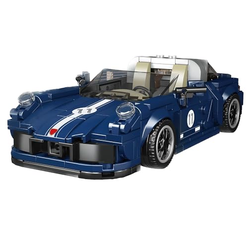 Technik Auto Bausatz für Speed Champions 2024, Klemmbausteine Auto Modell mit Vitrine, Kompatibel mit Speed Champions Autos von Auforua