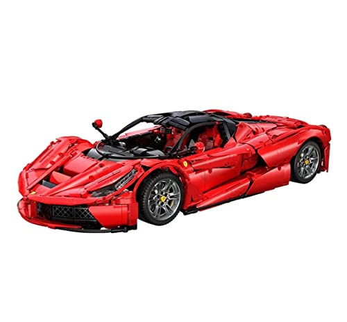 Technik Auto Farrari LaFarrari, 1:8 Groß Auto Modellbausatz, 4739 Teile Klemmbausteine Auto Bausteine MOC Bausatz, Kompatibel mit Ferrari Technik von Auforua