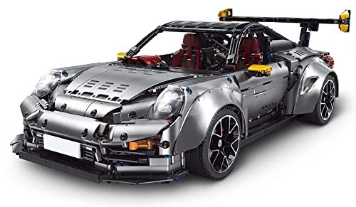 Technik Auto für Porschor GT2 RS, 1:8 Groß Automodell Bausatz, 3389 Teile Klemmbausteine Auto MOC Set, Kompatibel mit Porschor Technik von Auforua