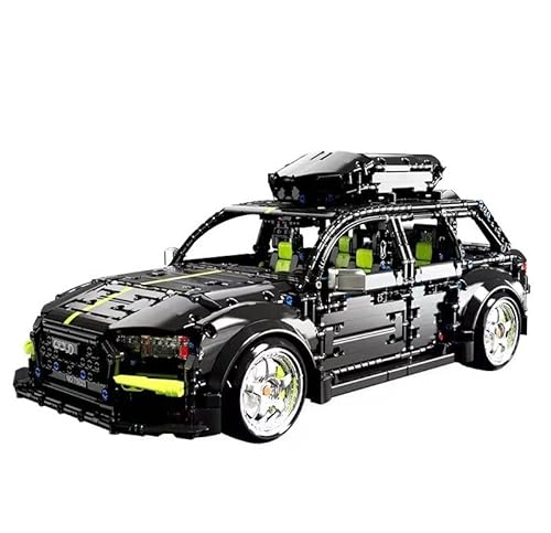 Technik Auto RS6 Avant, 1:10 Groß Modellbausatz, 2896 Teile Klemmbausteine Bausteine MOC Set, Kompatibel Mit Audi RS6 von Auforua