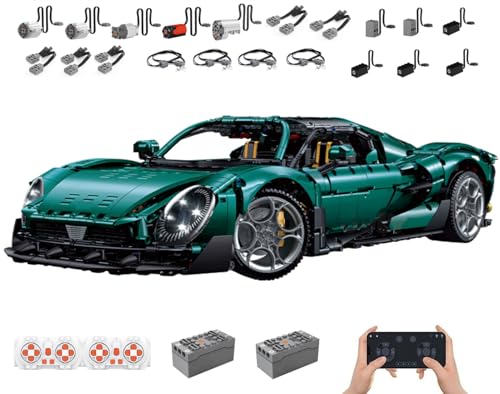 Technik Auto Mit Motoren Set - 1:8 Groß Modellbausatz, 4208 Teile Klemmbausteine MOC Set, Bausteine Bausatz von Auforua