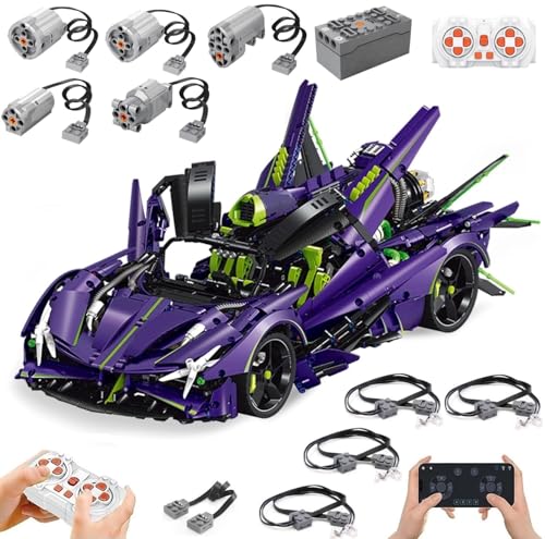 Technik Auto für EVO Modell, Mit Motoren Set, 1:8 Groß Modellauto Bausatz, 3909 Teile Klemmbausteine MOC Set, Kompatibel mit Technik Autos Technik Auto für EVO Modell, Mit Motoren Set, 1:8 Groß Modellauto Bausatz, 3909 Teile Klemmbausteine MOC Set, Kompatibel mit Technik Autos von Auforua