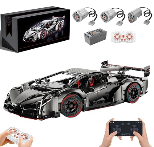 Technik Auto für Lambo Venone Modell, Mit Motoren Set, 1:8 Groß Modellatuo Bausatz, 3711 Teile Klemmbausteine Auto MOC Set, Kompatibel mit Lambor Technik Technik Auto für Lambo Venone Modell, Mit Motoren Set, 1:8 Groß Modellatuo Bausatz, 3711 Teile Klemmbausteine Auto MOC Set, Kompatibel mit Lambor Technik von Auforua