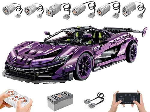 Technik Auto für McIaren P1 GTR, Mit Motoren Set, 1:8 Groß Modellauto Bausatz, 3224 Teile Klemmbausteine Auto Bausteine MOC Set, Kompatibel mit McIaren Technik von Auforua