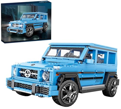 Technik Auto für Mercades AMG G-Klasse, 1:12 Automodell Bausatz, 1204 Teile Klemmbausteine Auto MOC Set, Kompatibel mit Mercades Technik von Auforua