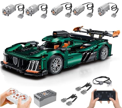 Technik Auto für Peugout 9X8, Mit Motoren Set und LED Licht, 1:8 Groß Automodell Bausatz, 3746 Teile Klemmbausteine Auto MOC Set Technik Auto für Peugout 9X8, Mit Motoren Set und LED Licht, 1:8 Groß Automodell Bausatz, 3746 Teile Klemmbausteine Auto MOC Set von Auforua