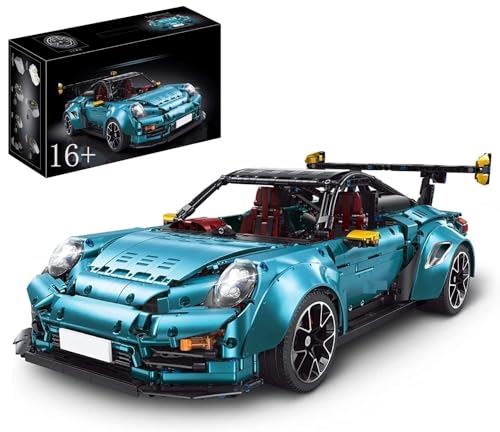 Technik Auto für Porschor GT2 RS, 1:8 Groß Automodell Bausatz, 3389-tlg Klemmbausteine Auto MOC Set, Kompatibel mit Porschor Technik von Auforua