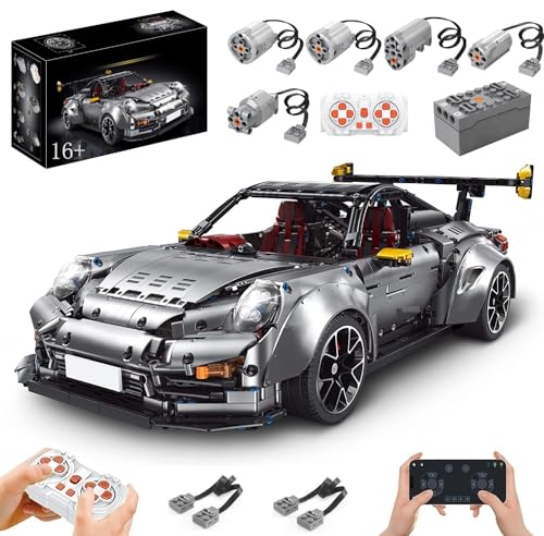 Technik Auto für Porschor GT2 RS, Mit Motoren Set, 1:8 Groß Auto Modellbausatz, 3389-tlg Klemmbausteine Technik Auto MOC Bauset Technik Auto für Porschor GT2 RS, Mit Motoren Set, 1:8 Groß Auto Modellbausatz, 3389-tlg Klemmbausteine Technik Auto MOC Bauset von Auforua