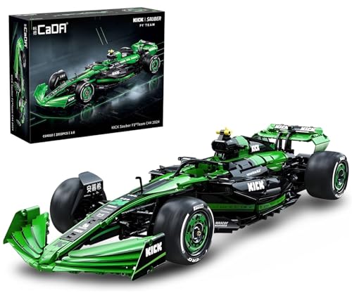 Technik F1 Auto für CADA Kick Sauber F1 Team C44 Rennauto, 1:8 Groß Automodell Bausatz, 2553 Teile Klemmbausteine Formula 1 Auto MOC Set mit Bedruckte Steine Technik F1 Auto für CADA Kick Sauber F1 Team C44 Rennauto, 1:8 Groß Automodell Bausatz, 2553 Teile Klemmbausteine Formula 1 Auto MOC Set mit Bedruckte Steine von Auforua