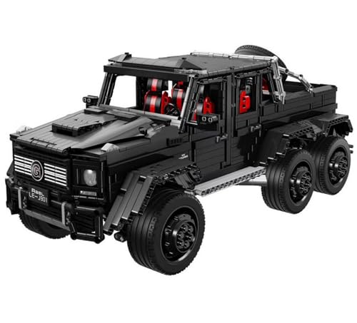 Technik Geländewagen G-Klasse Auto für Mercades AMG G63 6x6, 1:8 Groß Auto Modellbausatz, 3300 Teile Klemmbausteine Technik Auto MOC Erwachsene Set, Kompatibel mit Mercedes AMG Technik Technik Geländewagen G-Klasse Auto für Mercades AMG G63 6x6, 1:8 Groß Auto Modellbausatz, 3300 Teile Klemmbausteine Technik Auto MOC Erwachsene Set, Kompatibel mit Mercedes AMG Technik von Auforua
