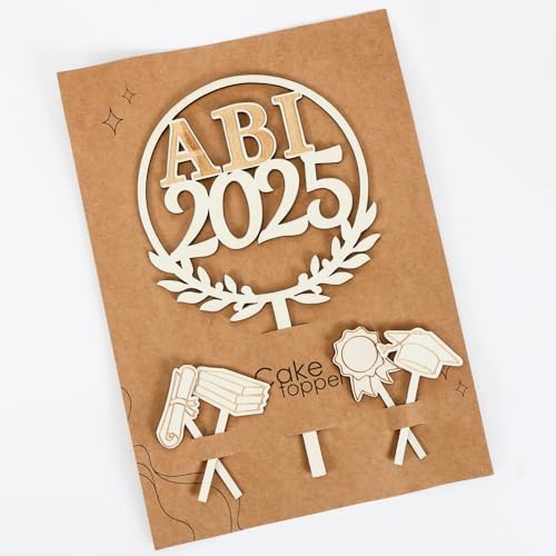 5 Stück Cake Topper Abitur 2025,Prüfung Bestanden Tortendeko Abitur,Holz Kuchen Topper Abi Deko,Tortenstecker für Abschlussfeier, Gratulation Abitur Abi 2025 Bachelor Geschenk 5 Stück Cake Topper Abitur 2025,Prüfung Bestanden Tortendeko Abitur,Holz Kuchen Topper Abi Deko,Tortenstecker für Abschlussfeier, Gratulation Abitur Abi 2025 Bachelor Geschenk von Augesak