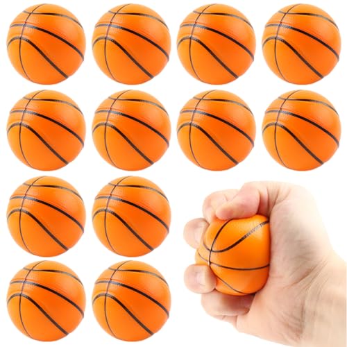 Augesak 12 Stück Antistressball für Kinder Erwachsene, Basketball Stressball, Basketball Squeeze Ball, Knautschball Softbälle Quetschball, Squishy Spielzeugball für Kindergeburtstag Mitgebsel Party Augesak 12 Stück Antistressball für Kinder Erwachsene, Basketball Stressball, Basketball Squeeze Ball, Knautschball Softbälle Quetschball, Squishy Spielzeugball für Kindergeburtstag Mitgebsel Party von Augesak
