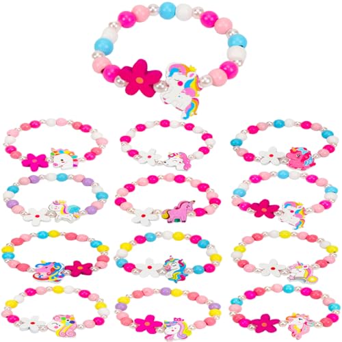 Augesak 12 Stück Einhorn Armbänder Holz Mädchen, Freundschaftsarmband Einhorn Blumen, Bunte Kinderschmuck Armband, Armband Kinder für Mitgebsel Kindergeburtstag Mädchen Geschenke Augesak 12 Stück Einhorn Armbänder Holz Mädchen, Freundschaftsarmband Einhorn Blumen, Bunte Kinderschmuck Armband, Armband Kinder für Mitgebsel Kindergeburtstag Mädchen Geschenke von Augesak