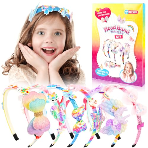 Einhorn Haarreifen Mädchen Bastelset, Haarreifen Selber Machen Mädchen ab 4-12 Jahre, Einhorn Haarreif Haarschmuck Basteln, Haaraccessoires Geburtstagsgeschenk Mädchen Einhorn Haarreifen Mädchen Bastelset, Haarreifen Selber Machen Mädchen ab 4-12 Jahre, Einhorn Haarreif Haarschmuck Basteln, Haaraccessoires Geburtstagsgeschenk Mädchen von Augesak