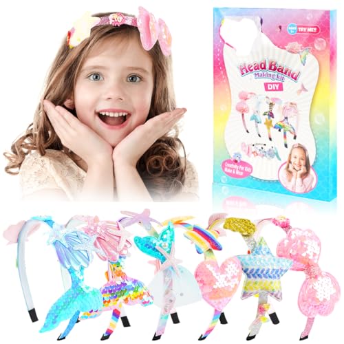 Augesak Meerjungfrau Haarreifen Mädchen Bastelset, Haarreifen Selber Machen Mädchen ab 4-12 Jahre, Haarreif Haarschmuck Basteln, Haaraccessoires Meerjungfrau Geschenk mädchen Augesak Meerjungfrau Haarreifen Mädchen Bastelset, Haarreifen Selber Machen Mädchen ab 4-12 Jahre, Haarreif Haarschmuck Basteln, Haaraccessoires Meerjungfrau Geschenk mädchen von Augesak